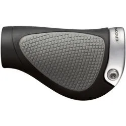 Ergon GP1 Gripshift Grips - black/grey, size S