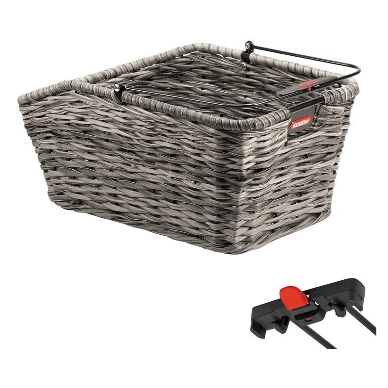 Koš KLICKfix Structura GT - na nosič, šedý, Racktime