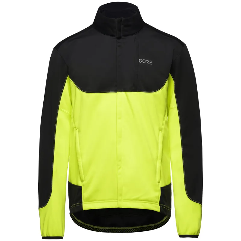 Bunda Gore C5 WS Thermo Trail - pánské, černo-žlutá neon