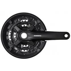 Shimano Altus FC-MT210 - 44-32-22z, 170 mm, osłona, bez kielichów BB, czarny (9s)