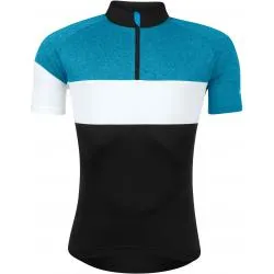 Koszulka Force View - krótki rękaw, czarno-niebiesko-biała 9001012