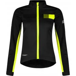 Bunda Force Frost Softshell - dámské, černo-žlutá fluo