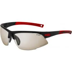 R2 Racer Schutzbrille - photochrom, schwarz-rot-braun