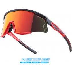 Brýle Force Sonic - červená zrcadlová skla, černo-červená