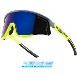 Brýle Force Sonic - modro-fialová zrcadlová skla, šedo-fluo