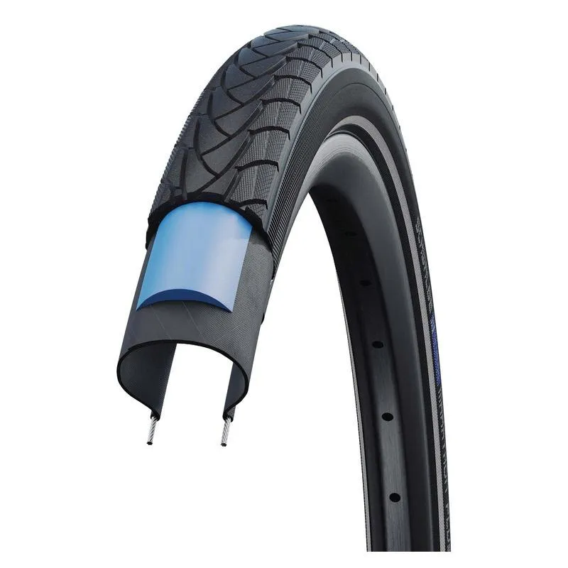 Plášť Schwalbe Marathon E-Plus 28x1,40 (37-622) HS498 Addix E Smart DualGuard - drát, černá reflex