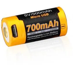 Baterie Fenix RCR123A / 16340 High Current (Li-ion) USB - nabijecí, 1 ks