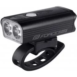 Světlo Force Diver 900 lm USB - přední, integrovaný akumulátor Li-ion 2800 mAh, černá