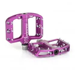 Pedály Chromag Radar - dětské platformy, pro 4-10 let, fialová