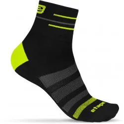 Ponožky Etape Sox - nad kotník, černá-žlutá fluo