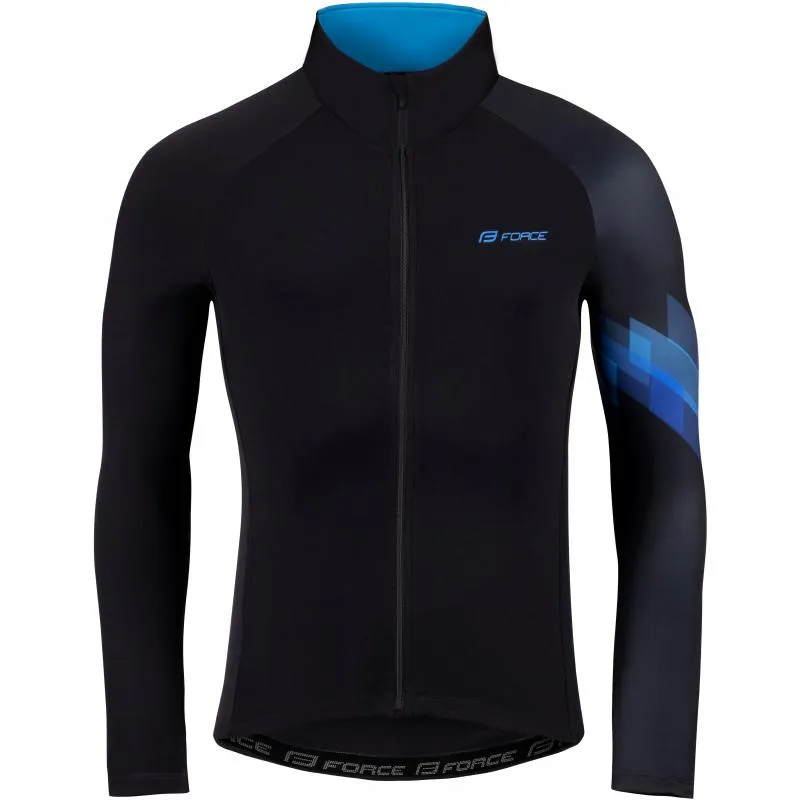 Dres Force Ridge - pánské, zateplený, dlouhý, černá-modrá