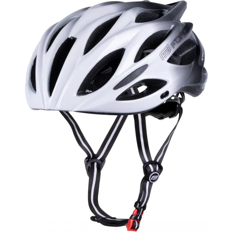 Přilba Force Bull Hue - bílá-černá