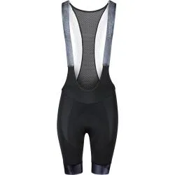 Kraťasy Force Stripe Lady - dámske, elastické, s trakmi, s cyklistickou vložkou, čierna-šedá