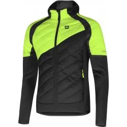 Bunda Etape Crux Pro 2.0 - pánské, s kapucí, černá-žlutá fluo