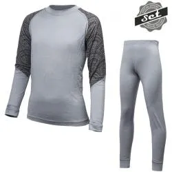 Set Sensor Merino Impress - dětské, triko a spodky, šedá-Maori