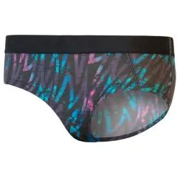 Majtki Sensor Merino Impress - czarne, wzór w paski