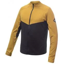 Bluza Sensor Coolmax Thermo full-zip - męska, czarno-musztardowa