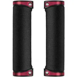 Gripy Crankbrothers Cobalt - 130 mm, s aretací, černá-červená