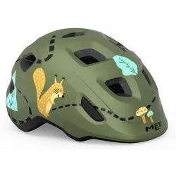 Přilba MET Hooray - dětské, zelená, motiv veverka v lese