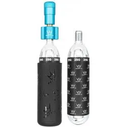 CO2 inflátor Peatys HoleShot CO2 Tyre Inflator MTB - včetně 2x25g Co2 bombiček, tyrkysová