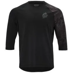 Dres Silvini Brunello MD2239 - pánské, 3/4 rukáv, černá-dřevěné uhlí