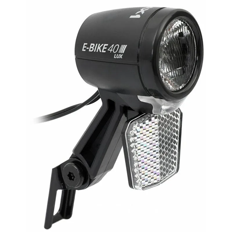 Světlo Max1 E-bike 40 - přední na vidlici, s odrazkou, černá