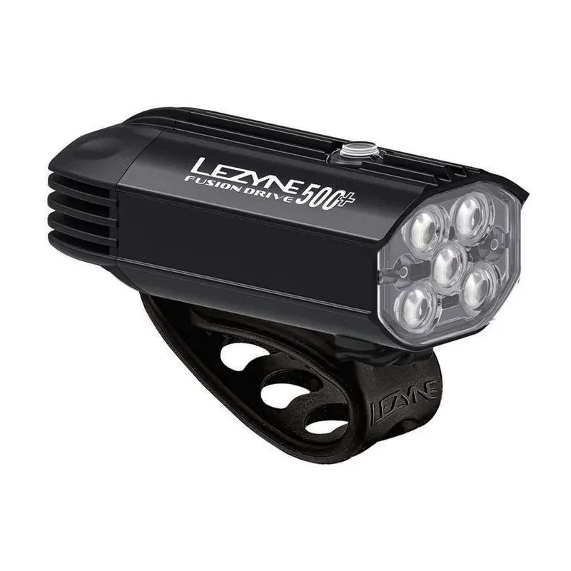 Světlo Lezyne Fusion Drive 500 Plus - přední, akumulátor 1400 mAh, saténová černá