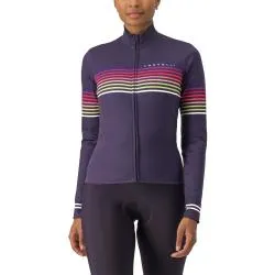 Dres Castelli Ottanta LS - dámské, dlouhý, noční fialová