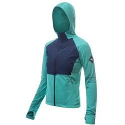 Bunda Sensor Coolmax Thermo - dámské, s kapucí, mořská zelená-tmavě modrá