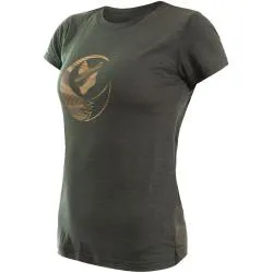 Triko Sensor Merino Air Fox - dámské, krátký, olivová zelená