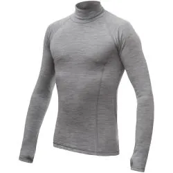 Triko Sensor Merino Bold Roll Neck - pánské, dlouhý, chladně šedá