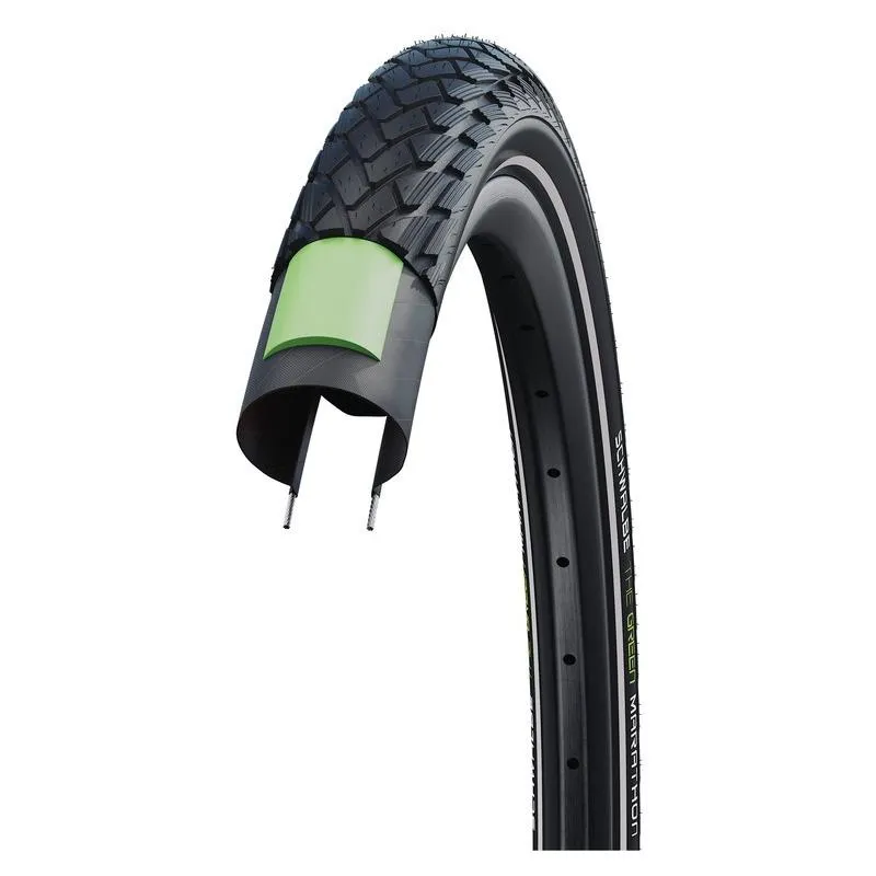 Plášť Schwalbe Green Marathon 27,5x2,15 (55-584) HS620 Performance Addix Eco GreenGuard E-50 - drát, černá, reflex