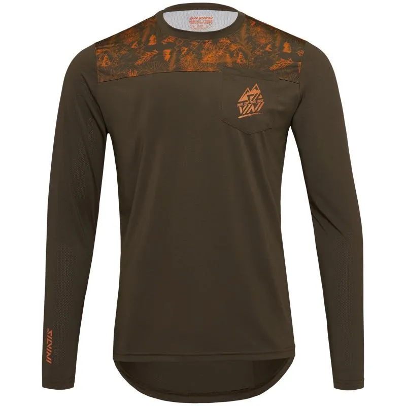 Dres Silvini Ello MD1804 - pánské, dlouhý, olivová-oranžová