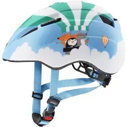 Helmet Uvex Kid 2 CC - childrens, size 46-52 cm, blue, balloon motif
