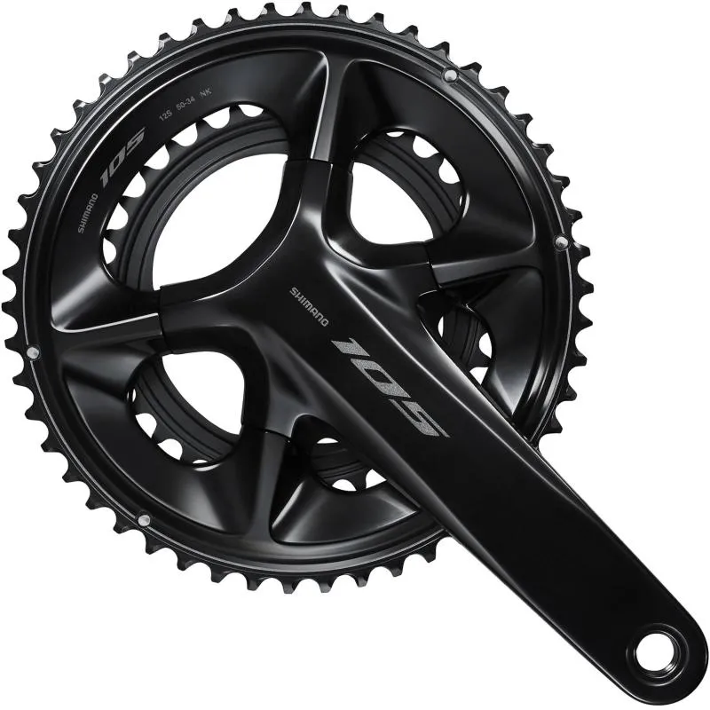 Kliky Shimano 105 FC-R7100 - silniční, 175 mm, 52x36 zubů, černá (2x12)