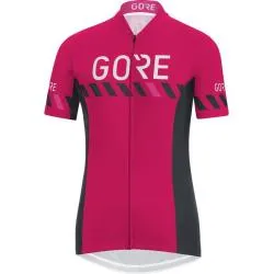 Dres Gore C3 Brand - dámské, krátký, růžová-černá