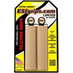 Gripy ESI Chunky EXTRA 80g - délka 130, průměr 34 mm, tan