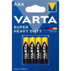 Baterie Varta Super Heavy Duty AAA Zinc-Carbon - blistr, 4 ks v balení