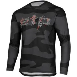 Dres Etape Rocky - pánské, volné, dlouhý, černá-červená