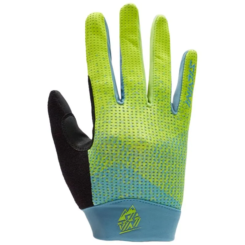 Rukavice Silvini Calvi CA2270 - dětské, dlouhé, modrá-neon