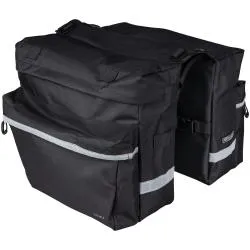 Brašna Force Double - zadní na nosič, černá