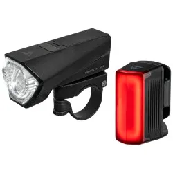 Světla Topeak Powerlite Combo 400/30 - sada, přední a zadní, integrované akumulátory Li‑Ion 1800 a 360 mAh, černá