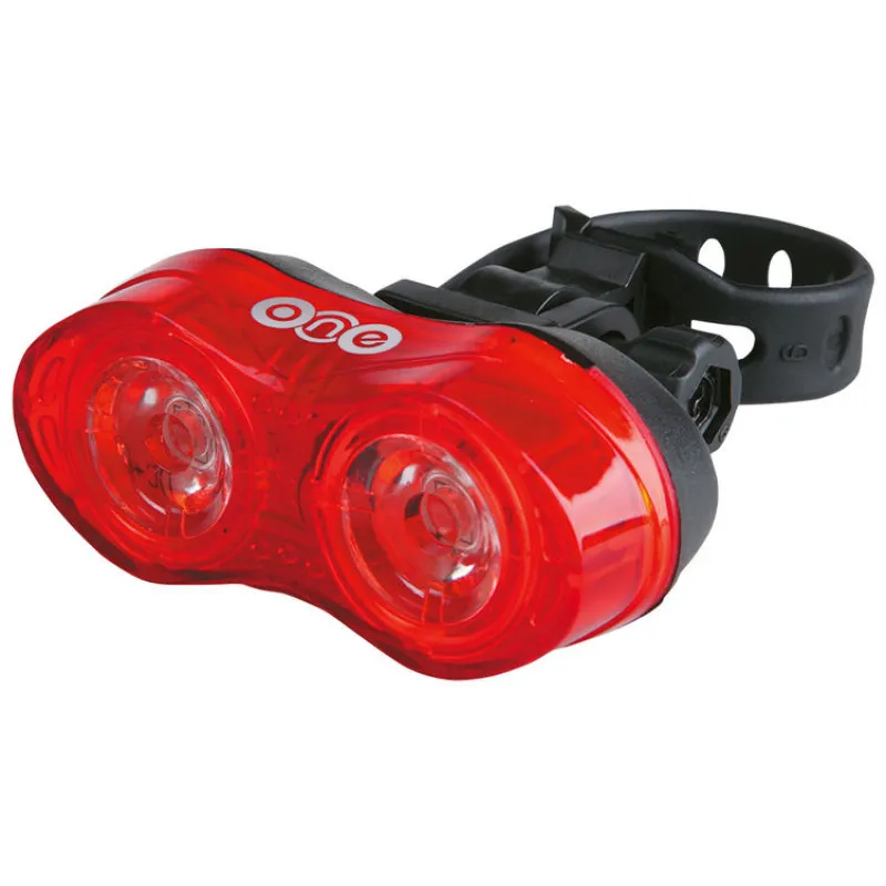 Světlo ONE Safe 4.0 - zadní na kolo, včetně 2x baterií AAA, černá