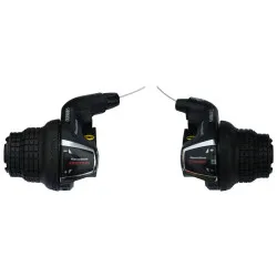 Řazení Shimano SL-RS35-3-6 Revoshift - pravé a levé, otočné, neindex, černá (3x6)