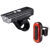 Světla Force Futuro Alert 350 & Arc 40 USB - přední a zadní, akumulátor Li-Pol 1200 a 400 mAh, černá - 1