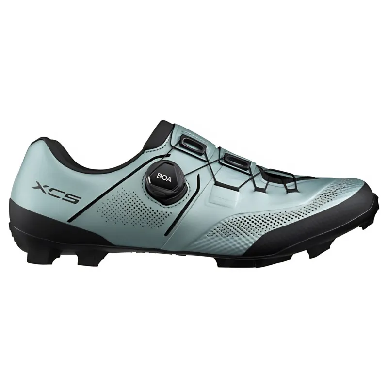 Tretry Shimano SH-XC503 Wide - pánské, širší verze, ice blue