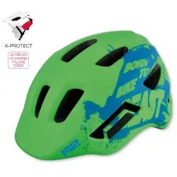 Přilba R2 Pulse ATH40 - dětské, zelená neon-modrá mat