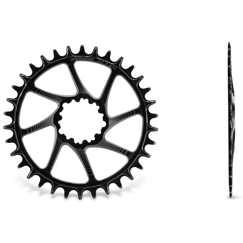 Garbaruk Direct Mount MTB ChainRing Sram 3-Bolt Round Boost - 34 zubů, černá