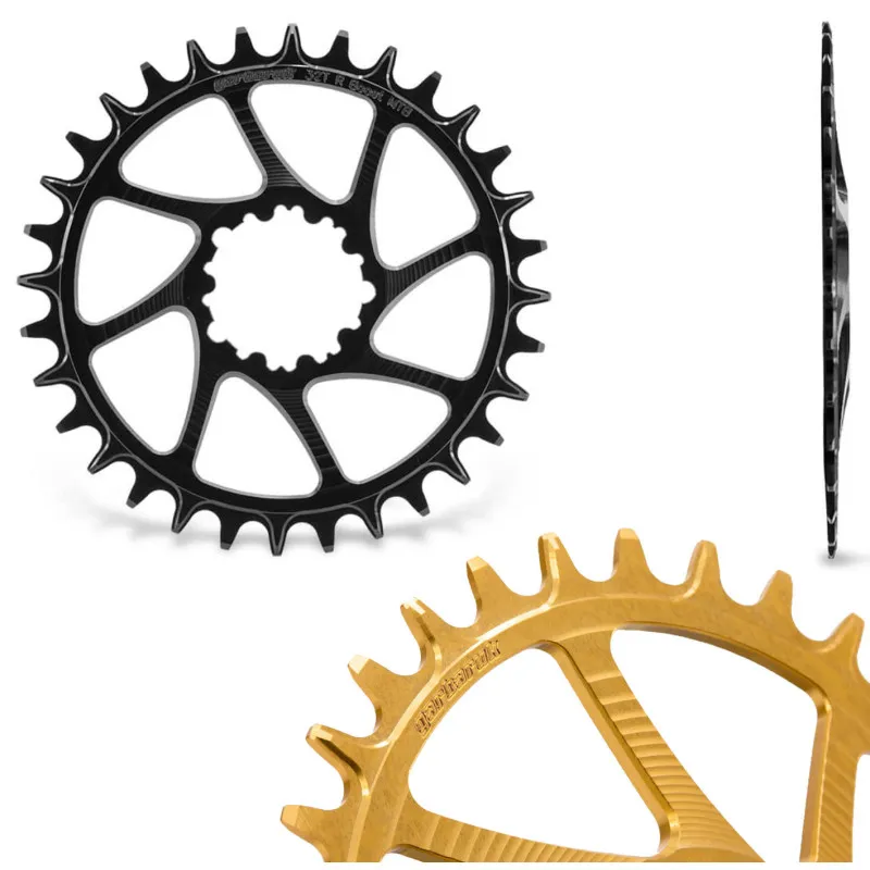 Garbaruk Direct Mount MTB ChainRing Sram 3-Bolt Round Boost - 32 zubů, zlatá