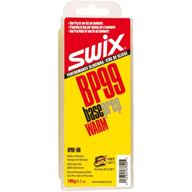 Vosk Swix BP99 Baseprep Warm - 180g, žlutá